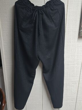 Requirements Black Drawstring Dress Pants